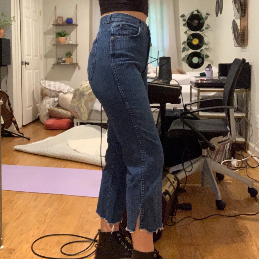 Vintage Striped Mom Jeans